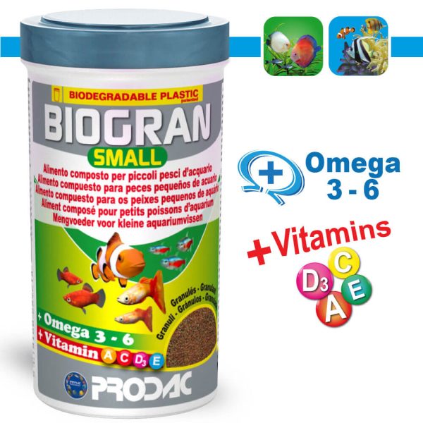 Prodac Biogran small храна за рибки, гранули 15гр.