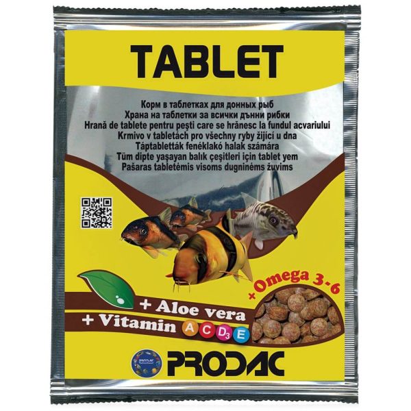 Prodac Tablet for all bottom feeding fish, Таблетки за дънни риби, 12 гр