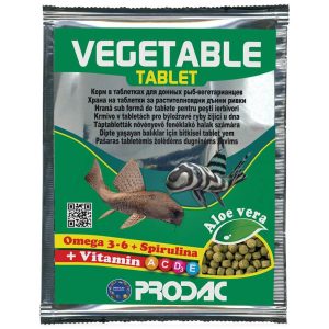 Prodac Vegetable tablet, Таблетки за дънни риби, 12 гр