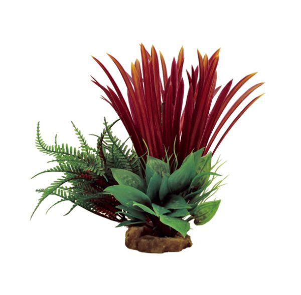 Изкуствено растение Blyxa red mix, 23 см
